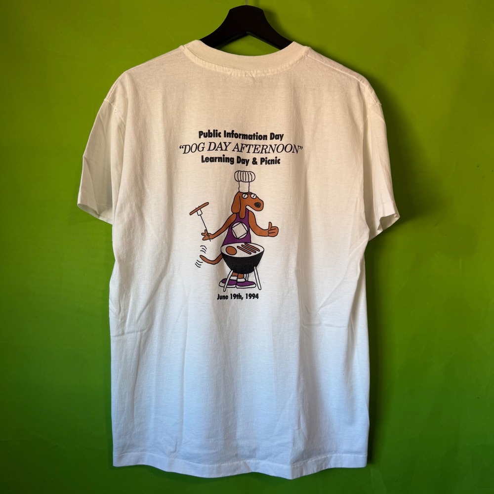 Vintage 1994 Single Stitch Dog Day Afternoon Hanes T Shirt Large